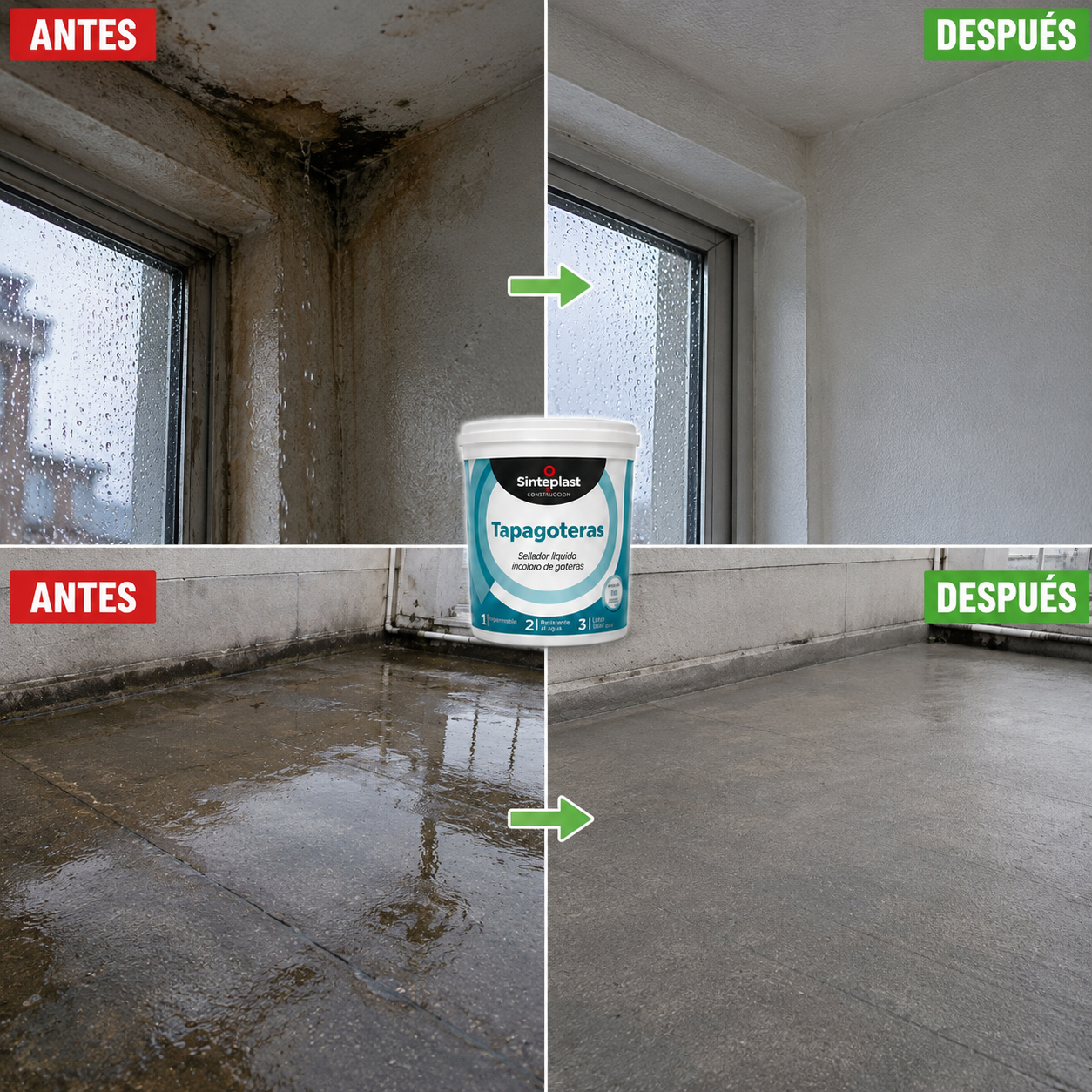 SELLADOR IMPERMEABILIZANTE TRANSPARENTE DE 1kg c/u