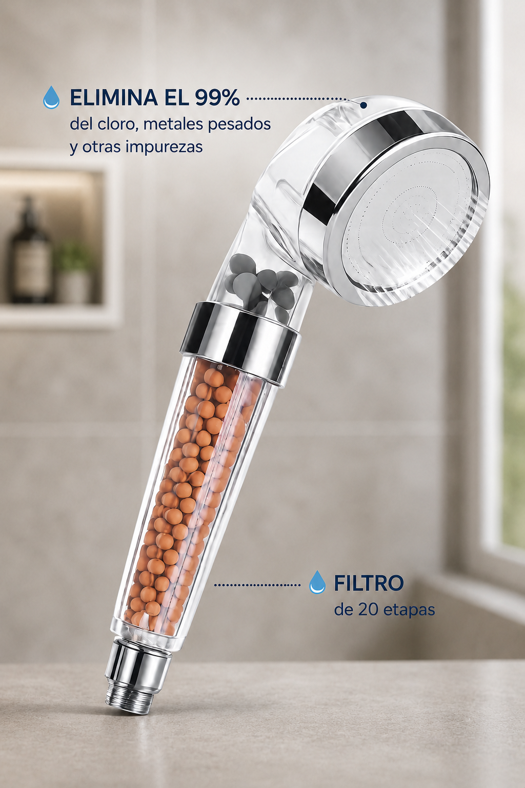 CABEZAL DE DUCHA FILTRADOR