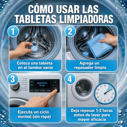 PACK 10 PASTILLAS ANTIBACTERIALES PARA LAVARROPA