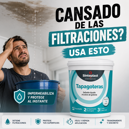 SELLADOR IMPERMEABILIZANTE TRANSPARENTE DE 1kg c/u